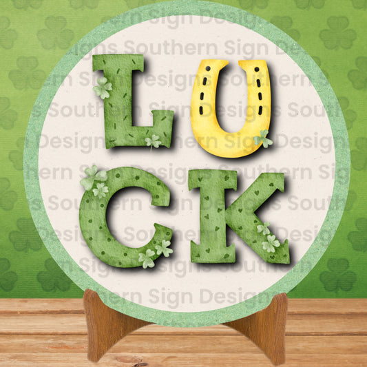Luck St Patrick’s Day Wreath Sign