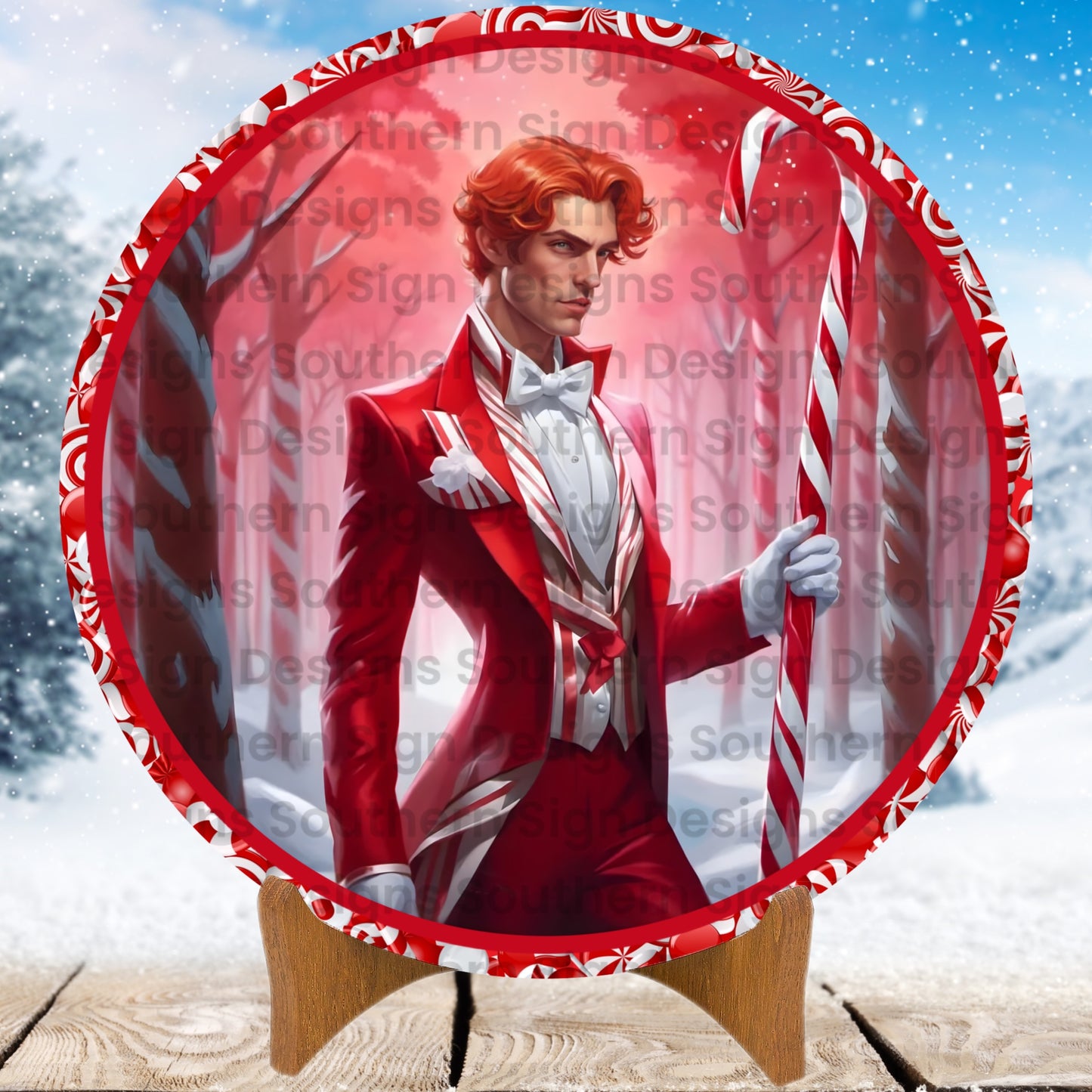Mr Mint Christmas Wreath